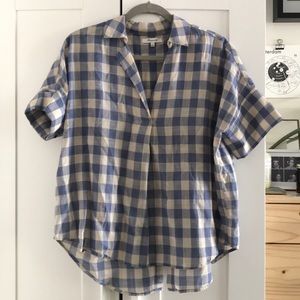 Madewell button back courier shirt